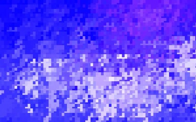 Light BLUE vector pattern in square style.