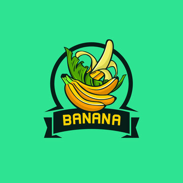 banana logo badge