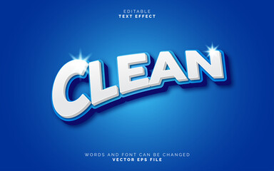 Clean text effect template with abstract background use for business brand and logo.