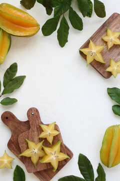 Star Fruit on Boards Editorial Copy Layout