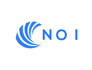NOI Flat accounting logo design on white background. NOI creative initials Growth graph letter logo concept. NOI business finance logo design.
