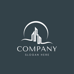 Home vector logo template for real estate company
