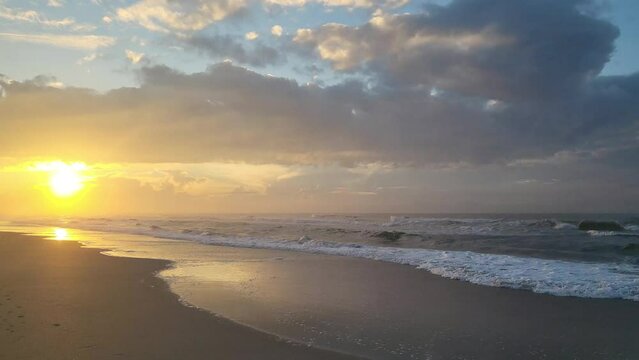 Isolated Beach Sunrise