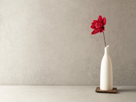 vase with flowers on the table