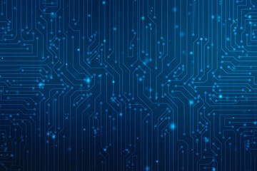 Abstract futuristic circuit board Illustration, Circuit board with various technology elements. Circuit board pattern for digital abstract technology background