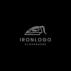 Fototapeta premium Iron logo design icon vector