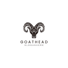 Goat logo design icon template