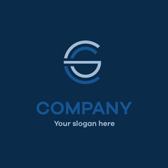 Letter G modern company logo template for your business