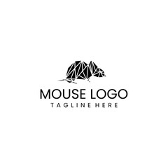 Mouse logo design icon template