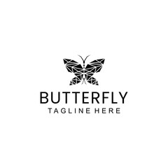 Butterfly logo design icon template