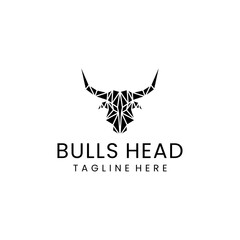 Bulls logo design icon template