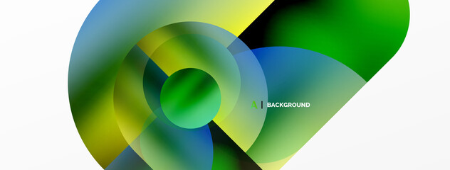 Obraz premium Digital web futuristic template. Circle composition abstract background. Vector Illustration For Wallpaper, Banner, Background, Card, Book Illustration, landing page