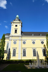 st andreas kirche in düsseldorfer altstadt, deutschland
