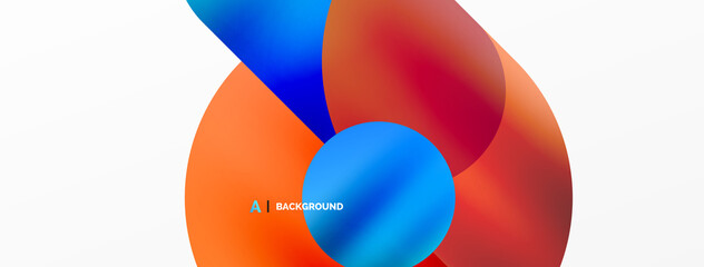 Digital web futuristic template. Circle composition abstract background. Vector Illustration For Wallpaper, Banner, Background, Card, Book Illustration, landing page