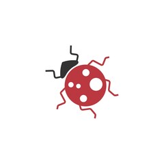 Bug icon logo template
