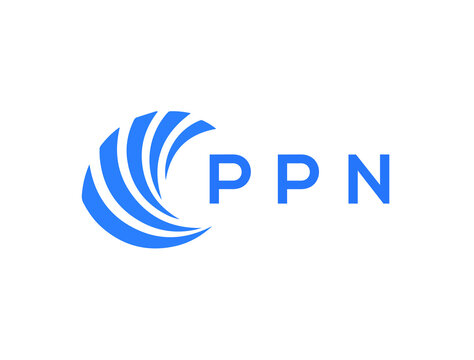 PPN Flat accounting logo design on white background. PPN creative initials Growth graph letter logo concept. PPN business finance logo design.
