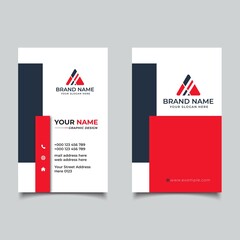 Fototapeta na wymiar Vertical Business card Template Design