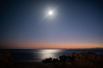 playa de noche 