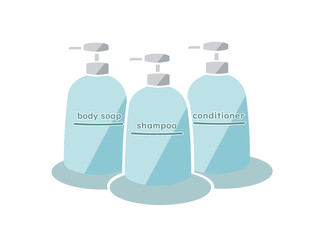 シャンプーとコンディショナーとボディーソープ