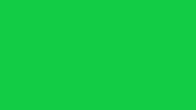 Motion graphic of the word sale against a green background.