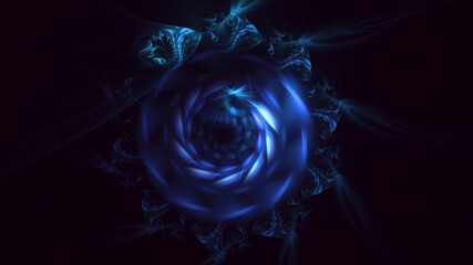 3D rendering abstract round light background