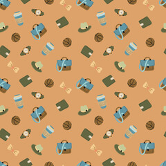 Seamless pattern for the holiday Father's Day. Design for fabric, textile, wallpaper, packaging	