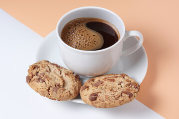 Cookies and cup of coffee