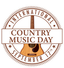 Fototapeta na wymiar International Country Music Day