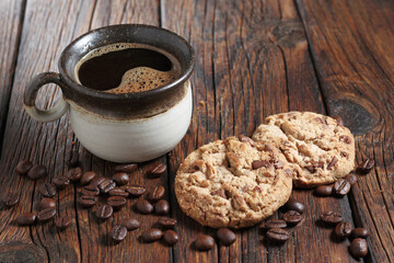 Cookies and cup of coffee