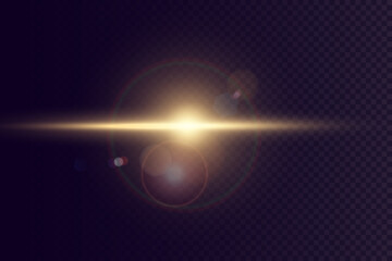 Vector transparent sunlight special lens flare light effect