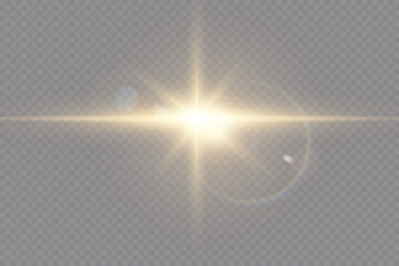 Vector transparent sunlight special lens flare light effect