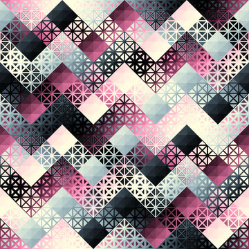 Seamless vector pattern background of a triangles.