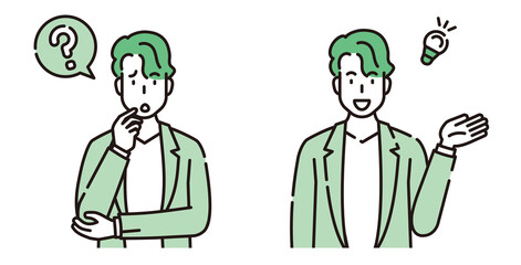 男性　人物　イラスト