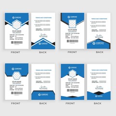 Modern and creative corporate company employee id card template