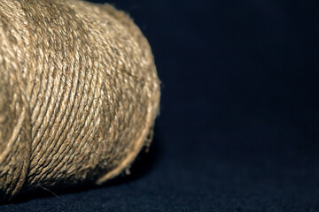 Durable thread for weaving. Weaving tool. Knitting thread. Old durable material