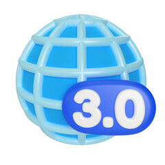 Web 3.0 3D Illustration Icon