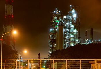工場の夜景