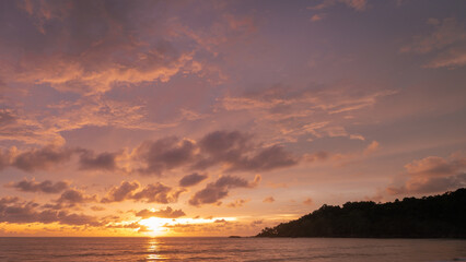 sunset at the beach