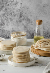 assorty different types of dough