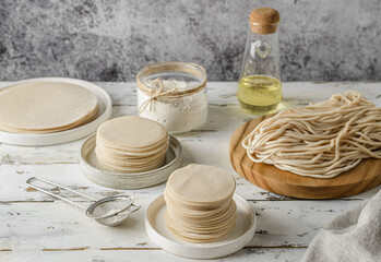 assorty different types of dough