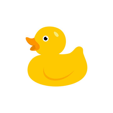 yellow rubber duck isolated