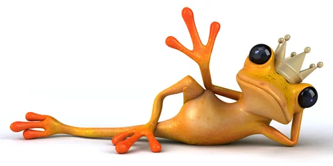Foto op Plexiglas Fun frog - 3D Illustration © Julien Tromeur