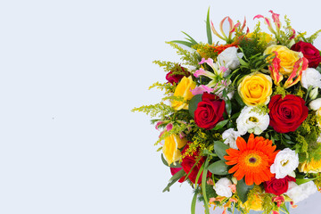 Bouquet of flowers can make a background