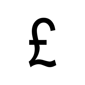 Pound sign simple icon on white background. Vector illustration. Money cash Vector illustration, EPS10.Currency symbol vector.