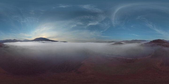 Sea of clouds from my Uas of Prioro 2, Leon