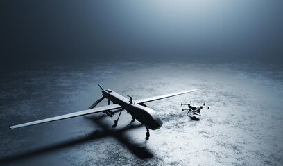 Military combat drone UAV