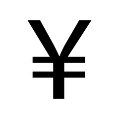 Fototapeta premium Yen sign simple icon on white background. Vector illustration. Money cash Vector illustration, EPS10.Currency symbol vector.