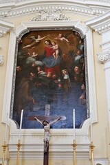 Ischia - Tela della Madonna delle Grazie sull'altare della Chiesa di Sant'Antonio