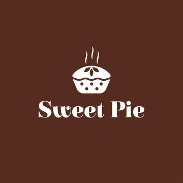 Sweet pie bakery logo vector isolated ready to use	

