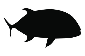 sea ​​fish silhouette vector